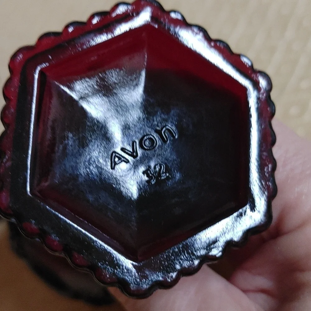 4 Vintage Avon Ruby Cape Cod 3 oz Wine Glasses Tea Light Candle Holder